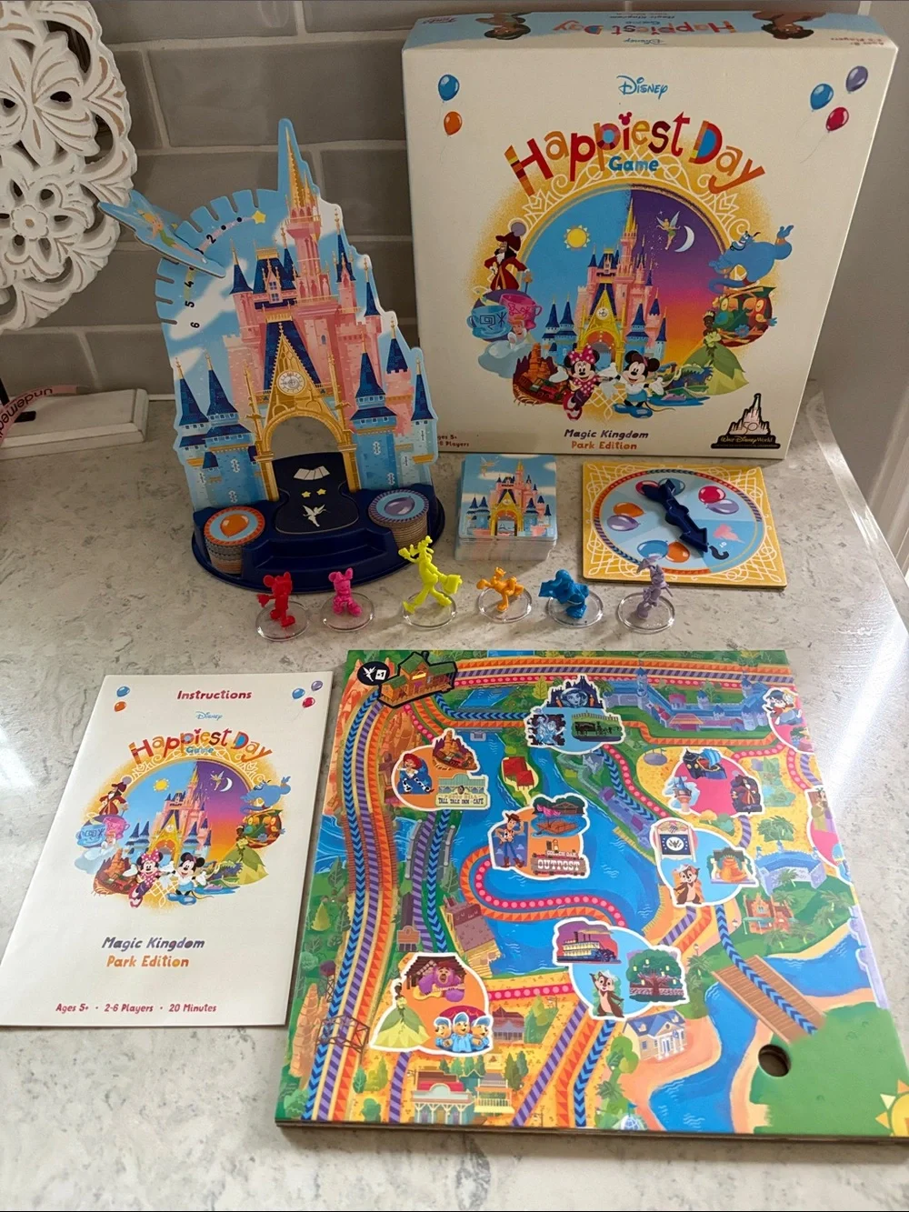 Disney Happiest Day Game: Magic Kingdom Park Edition Family Board Game by Funko